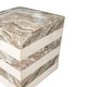 preview thumbnail 25 of 32, Felix Minimalist Marble Cube End Table, Stone Square Block Side Table, Solid Living Room Accent Pedestal