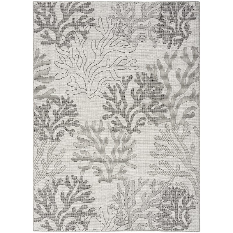 Nourison Garden Oasis Indoor/Outdoor Nature Area Rug.