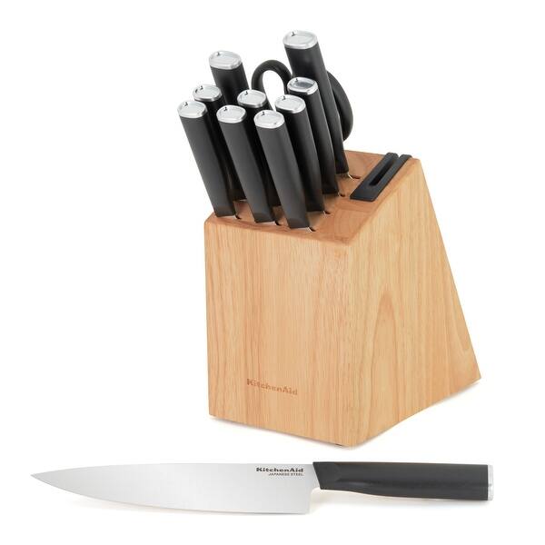 KitchenAid Classic 12Piece Block Set with Builtin Knife Sharpener