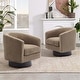 preview thumbnail 6 of 63, Corduroy Upholstered Swivel Barrel Chair (Set of 2)