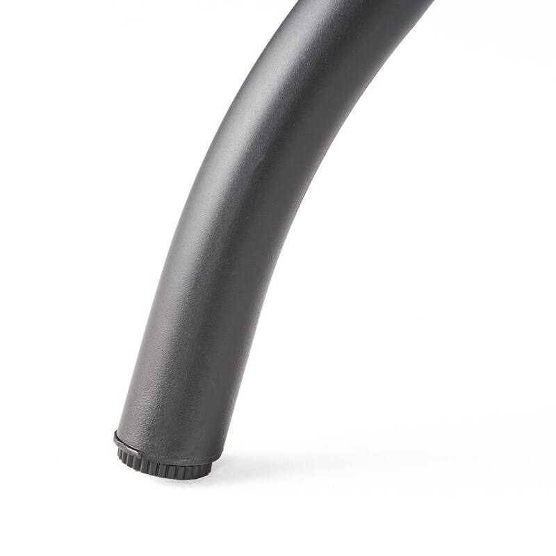 Roomfitters 5-Piece Cast Aluminum Outdoor Dining Set with Lattice Chairs, Durable Weather-Resistant Design, Black