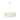 Transitional 1-Light White Acrylic LED Chandelier - N/A