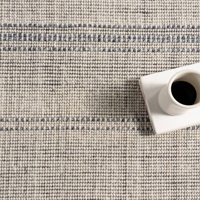 Nuloom Garnet Striped Wool Area Rug