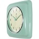 preview thumbnail 17 of 146, Infinity Instruments Retro 9.25-inch Square Wall Clock - 9.25 x 1.875 x 9.5
