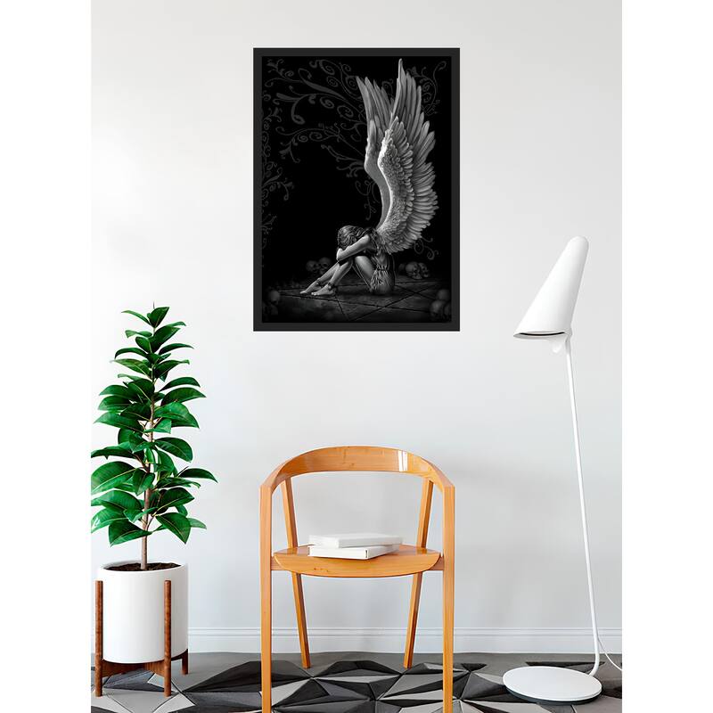 Spiral - Enslaved Angel Framed Art Poster - 24 x 36 Inch