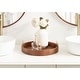 preview thumbnail 16 of 89, Kate and Laurel Lipton Round Decorative Tray with Metal Handles