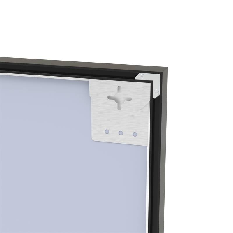 72"x48" Oversized Black Aluminum Frame Mirro