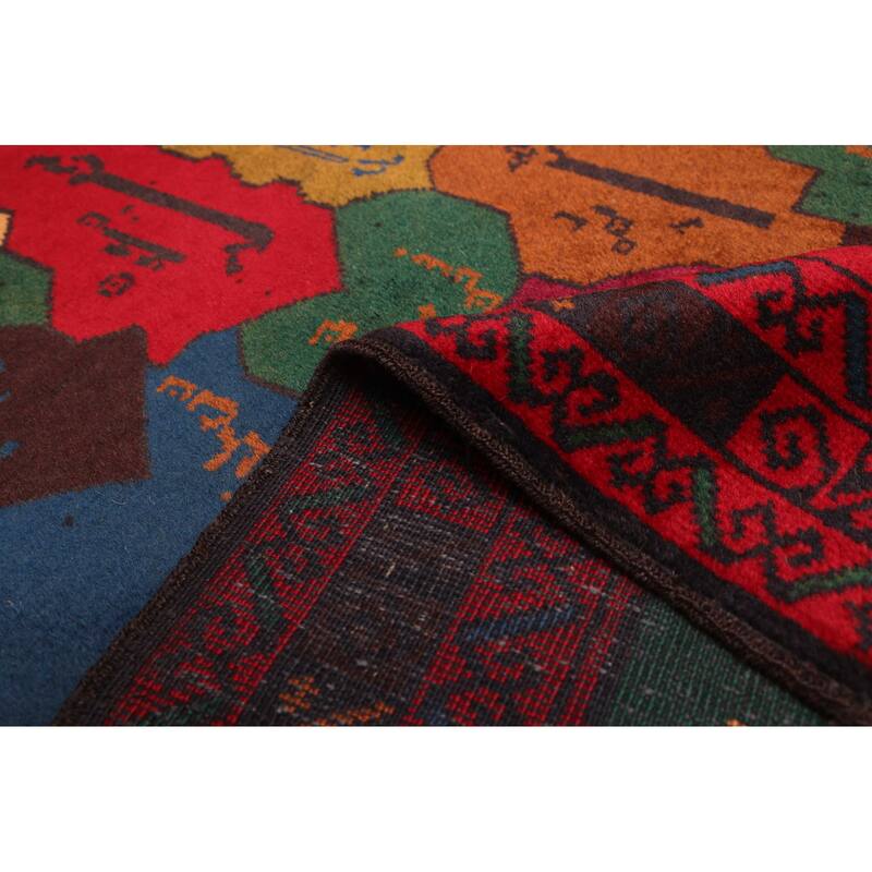 ECARPETGALLERY Hand-knotted Teimani Red Wool Rug - 3'6 x 6'3