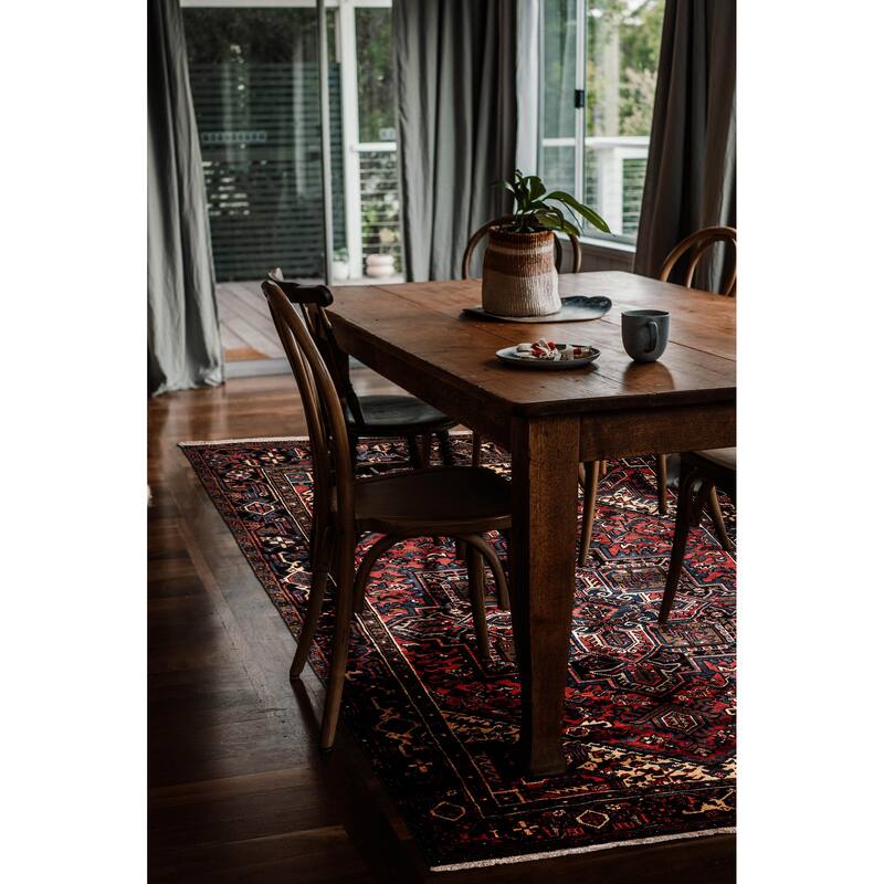 ECARPETGALLERY Hand-knotted Sarabi Light Red Wool Rug - 7'3 x 9'4