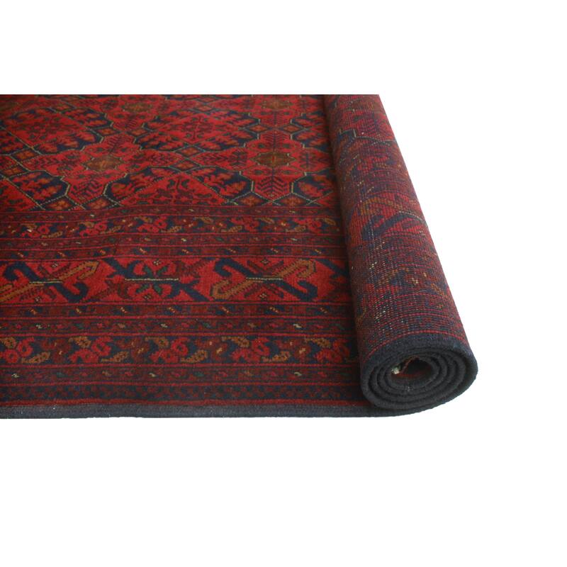 Khal Mohammadi Tayte Red/Navy Rug - 6'7" x 9'7"