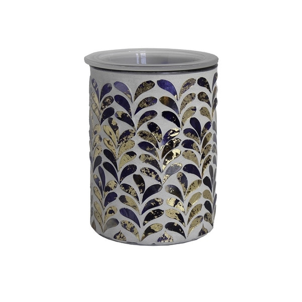 Home Indoor Decorative Scented MOSAIC Royal Plume Full Size Wax Warmer - Grout