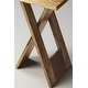 preview thumbnail 2 of 1, Handmade Butler Hammond Natural Wood Folding Table (India)