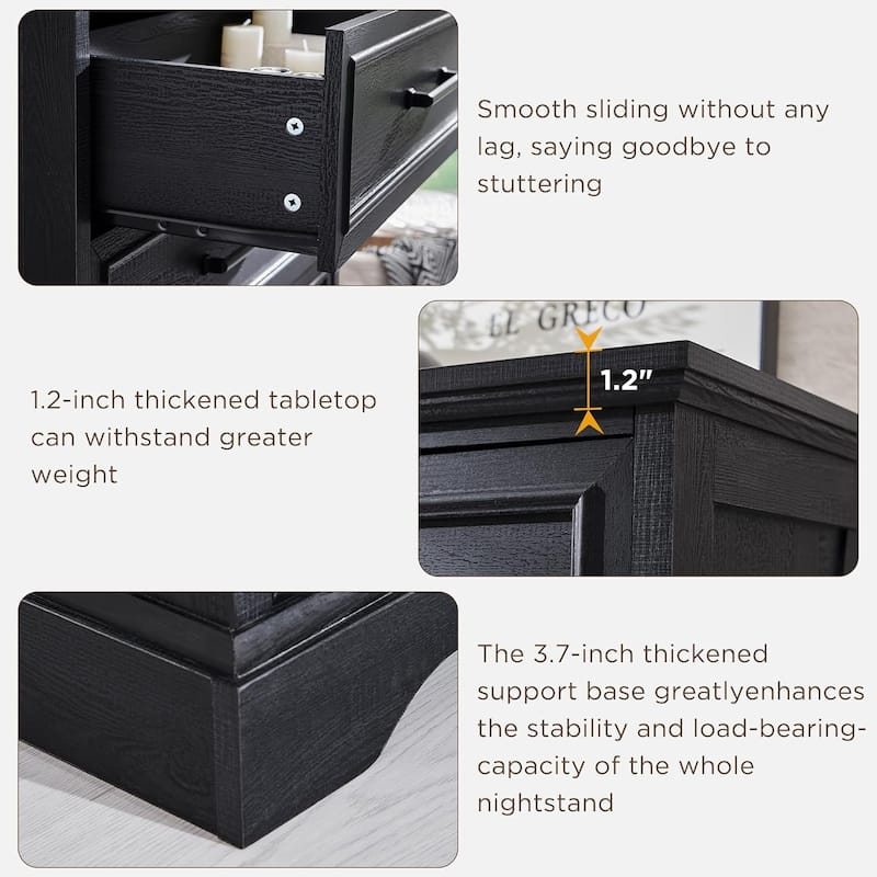 Farmhouse 5 Drawers Dresser Chests, Wood Rustic Chest of Drawers