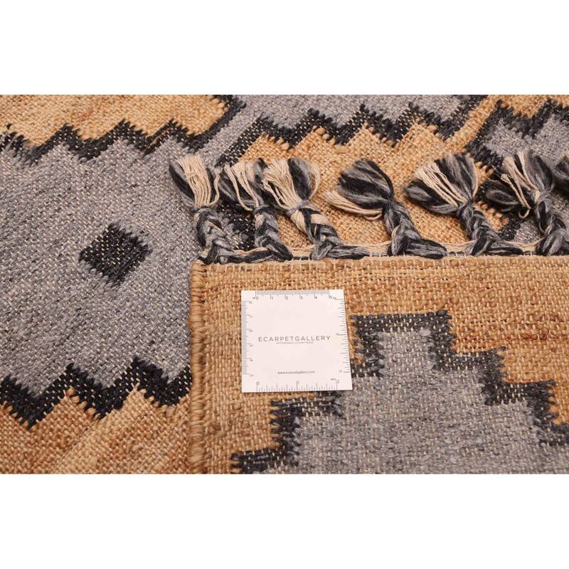 ECARPETGALLERY Flat-Weave Palas Denizli Tan Kilim - 5'3 x 7'8