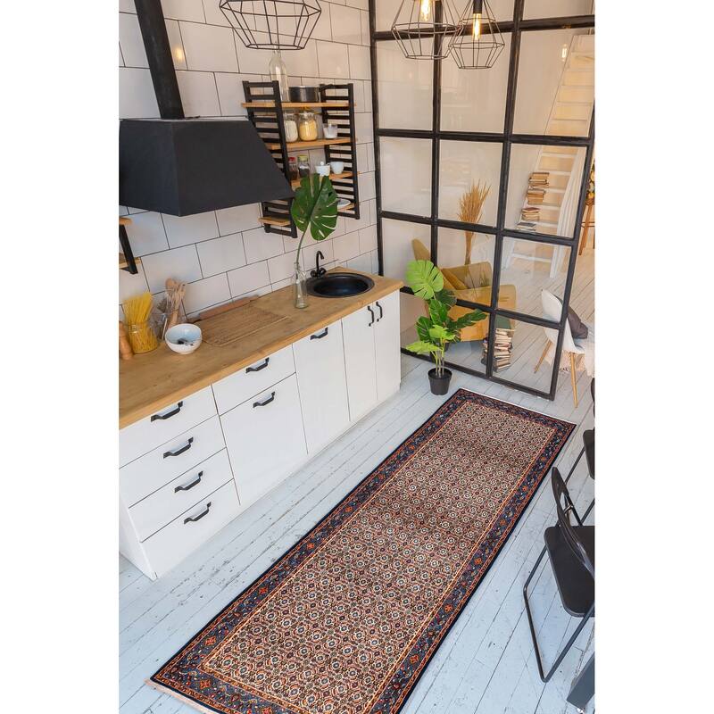 ECARPETGALLERY Hand-knotted Kayseri Cream Wool Rug - 3'5 x 10'2