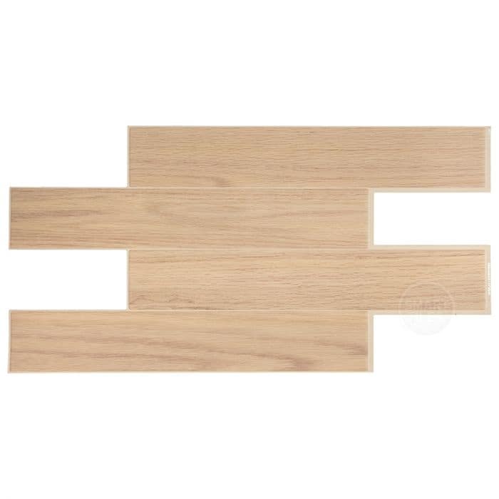 Peel and Stick Backsplash Tile - Smart Tiles Norway Oak XLarge - Kitchen and Bathroom Stick on Tiles