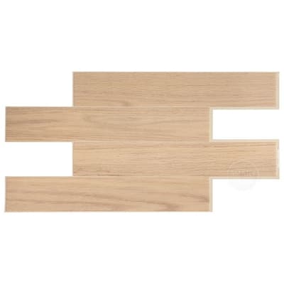 Peel and Stick Backsplash Tile - Smart Tiles Norway Oak XLarge - Kitchen and Bathroom Stick on Tiles