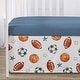 preview thumbnail 4 of 4, Sweet Jojo Designs Sports Theme Boy 4pc Nursery Crib Bedding Set Watercolor Vintage Soccer Balls Football Baseball Basketball
