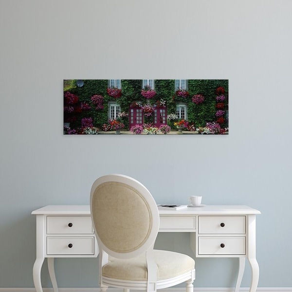 Easy Art Prints Panoramic Images's 'Flowers Breton Home Brittany France' Premium Canvas Art
