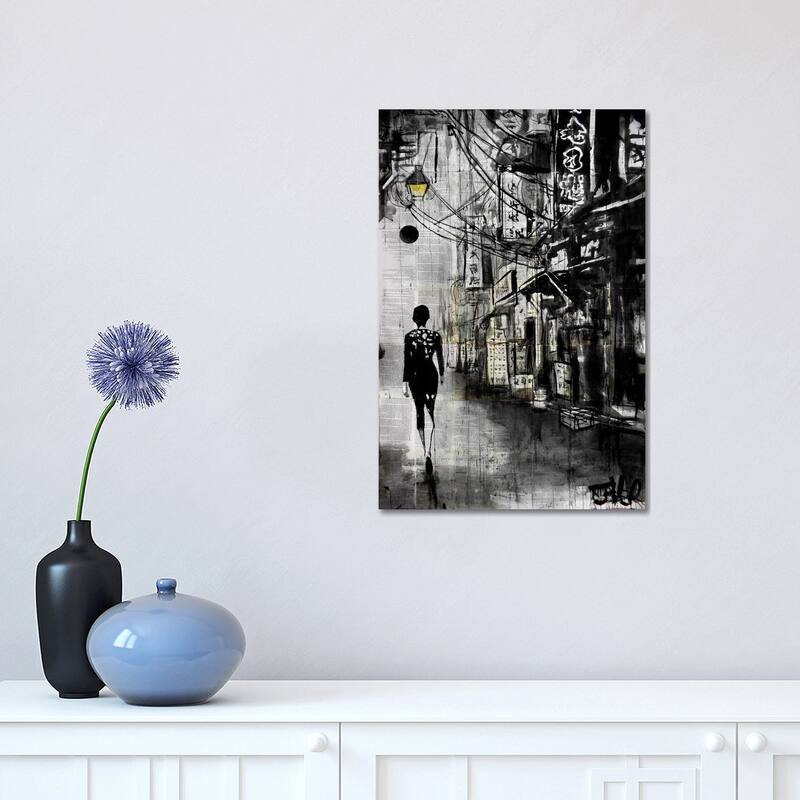 iCanvas "Chinatown Walk" by Loui Jover Canvas Print - 18x12x1.5
