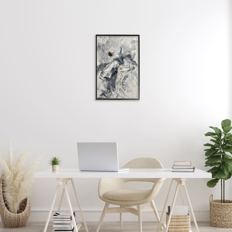 Stupell Elegant Pose Dancer Framed Giclee Art Design By Lucille Lee