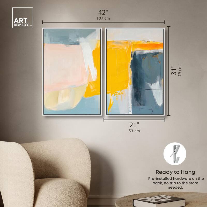Skyward Radiance II Canvas Set of 2 by Art Remedy