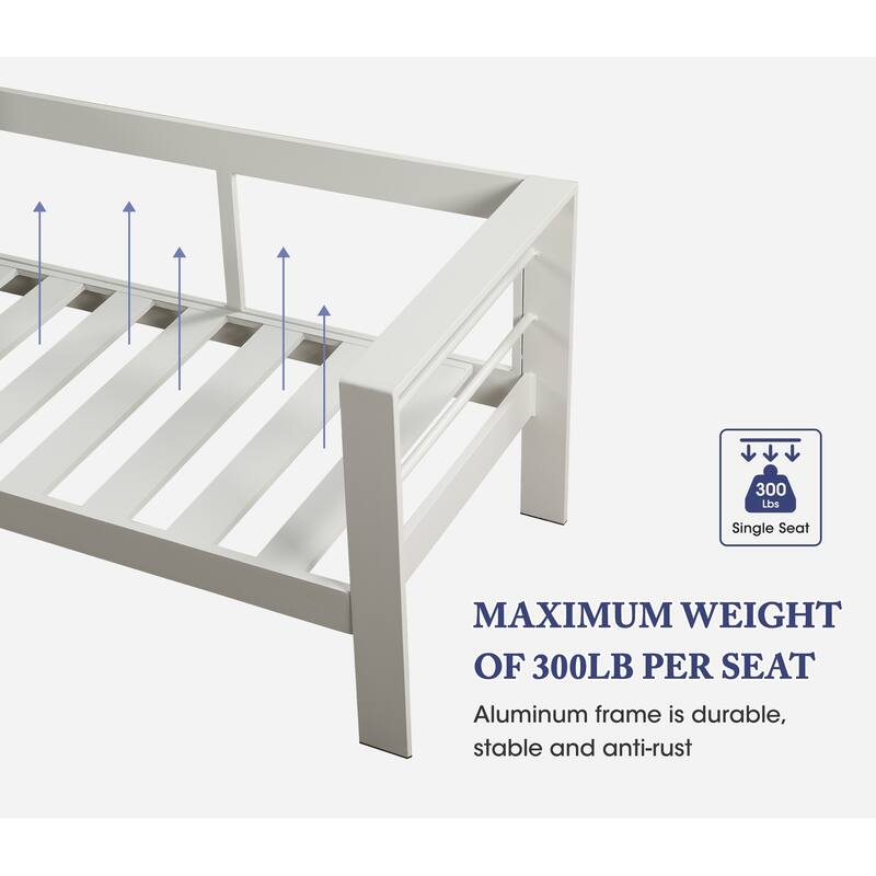 Royalcraft 6 pcs Aluminum Outdoor Patio Conversation Set