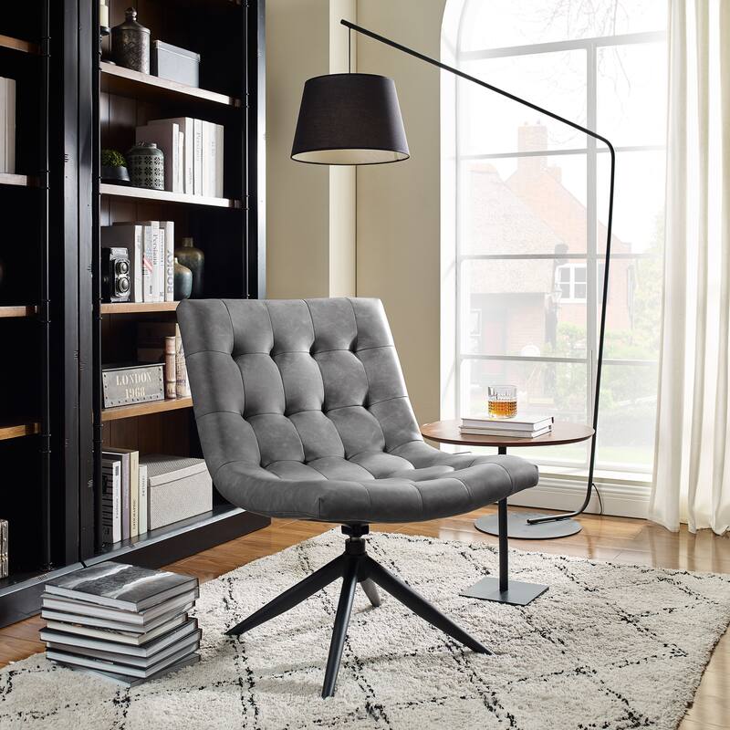 Art Leon Swivel Home Office Accent Chair