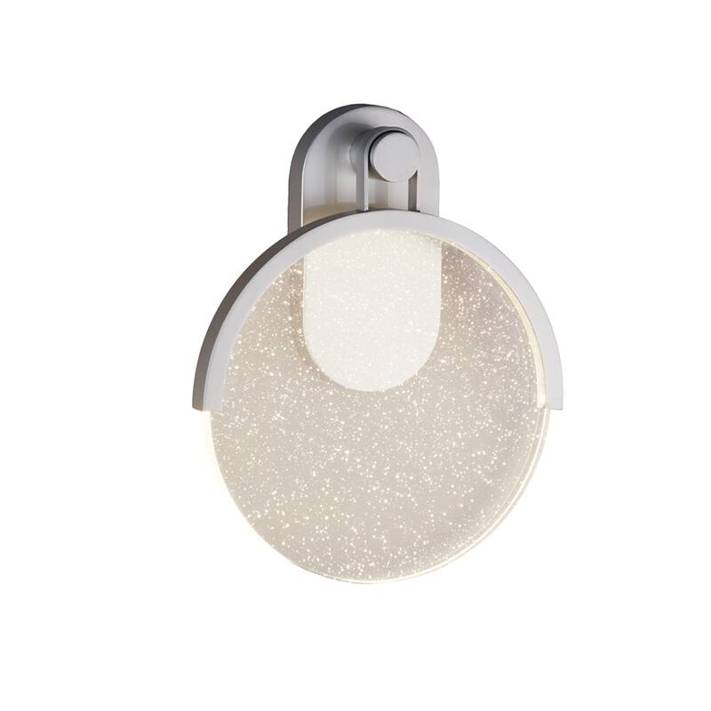 Coronado ADA Outdoor LED Wall Sconce with Clear Bubble Acrylic Shade - Brushed Nickel