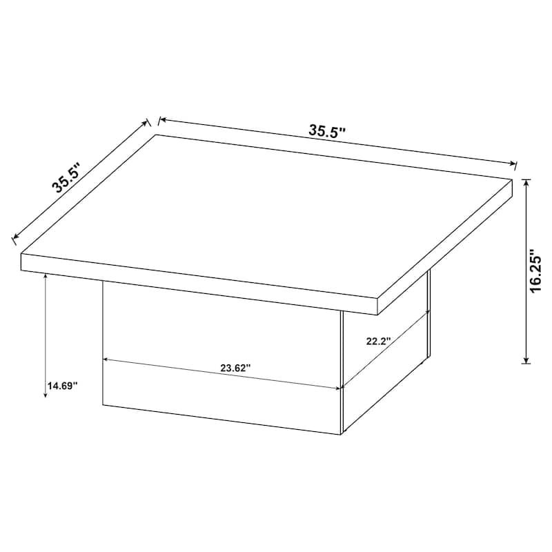 Devar Square Engineered Wood Coffee Table