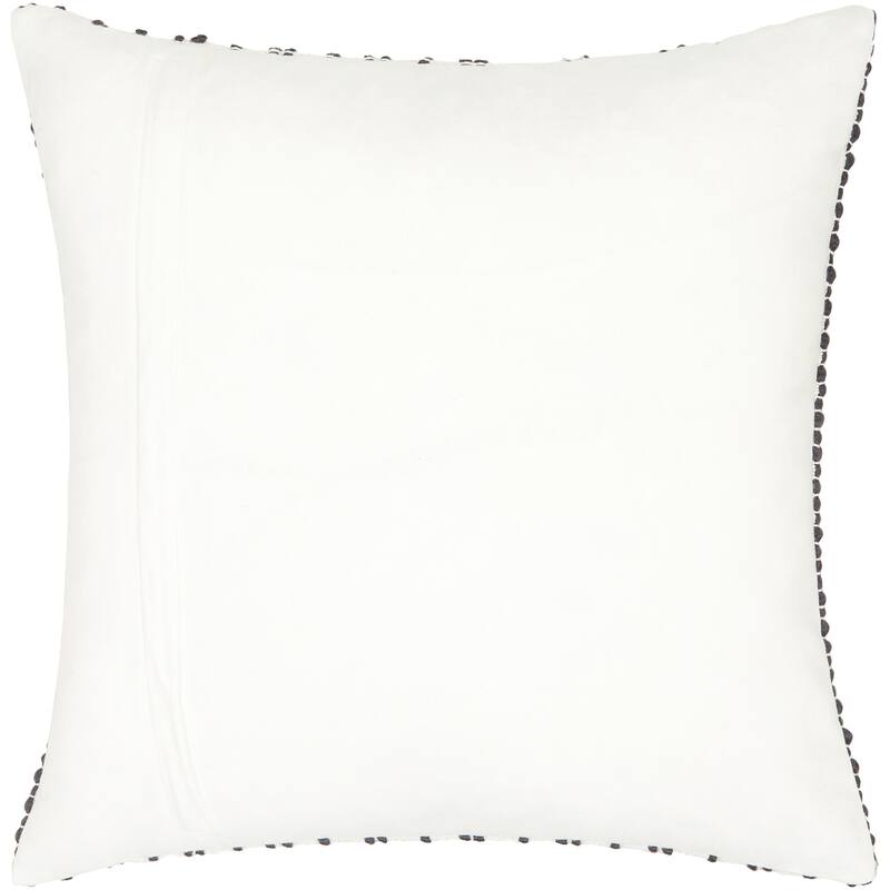 Montoya Embroidered Stripe Coastal Throw Pillow