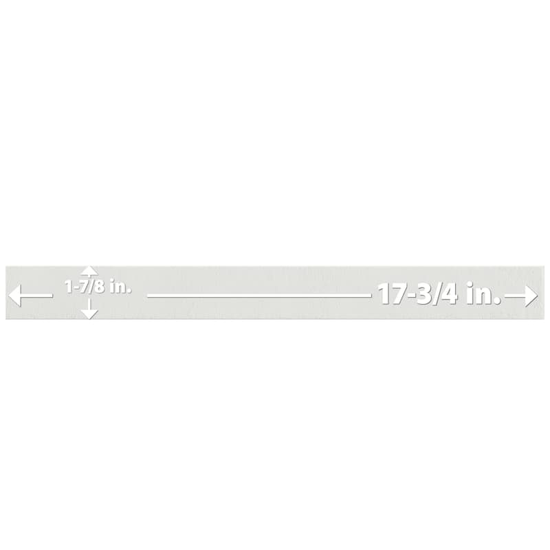 Merola Tile Tucson Total White 1-7/8" x 17-3/4" Porcelain Floor and Wall Tile
