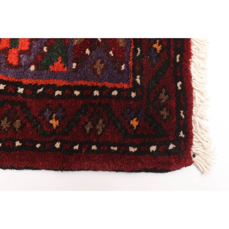 ECARPETGALLERY Hand-knotted Andelz Red Wool Rug - 4'5 x 7'6