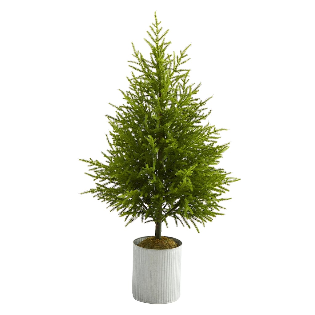 49In Artificial Christmas Tree - Holiday Pine Foliage Display - Festive Decor - Realistic Island Pine Look