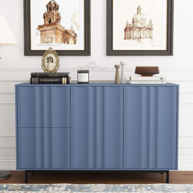 Wave pattern sideboard