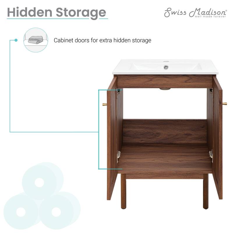 Classe Bathroom Vanity in Oak