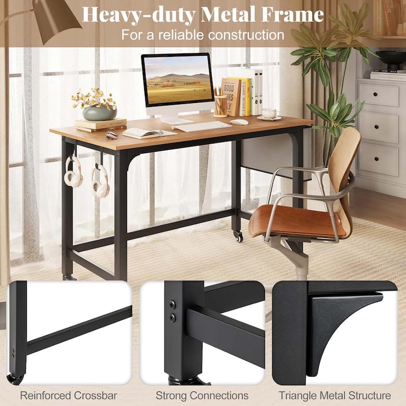 1/2/4PCS Conference Table Rolling Seminar Table Meeting Study Desk