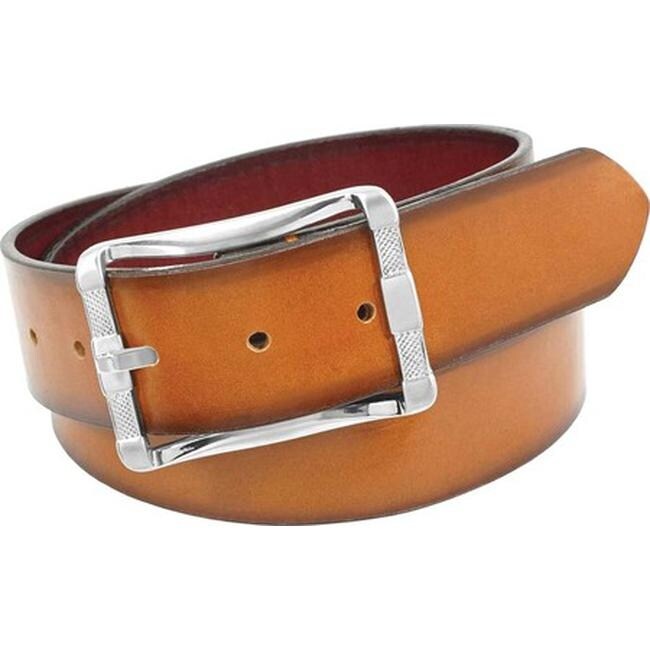 stacy adams cognac belt