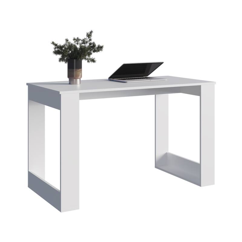 GDFStudio - Amelia Elegant Writing Desk with Ample Workstation and Sturdy Legs
