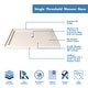preview thumbnail 28 of 30, DreamLine Flex 32 in. D x 42 in. W x 74 3/4 in. H Pivot Shower Door and Shower Base Kit - 32" x 42"