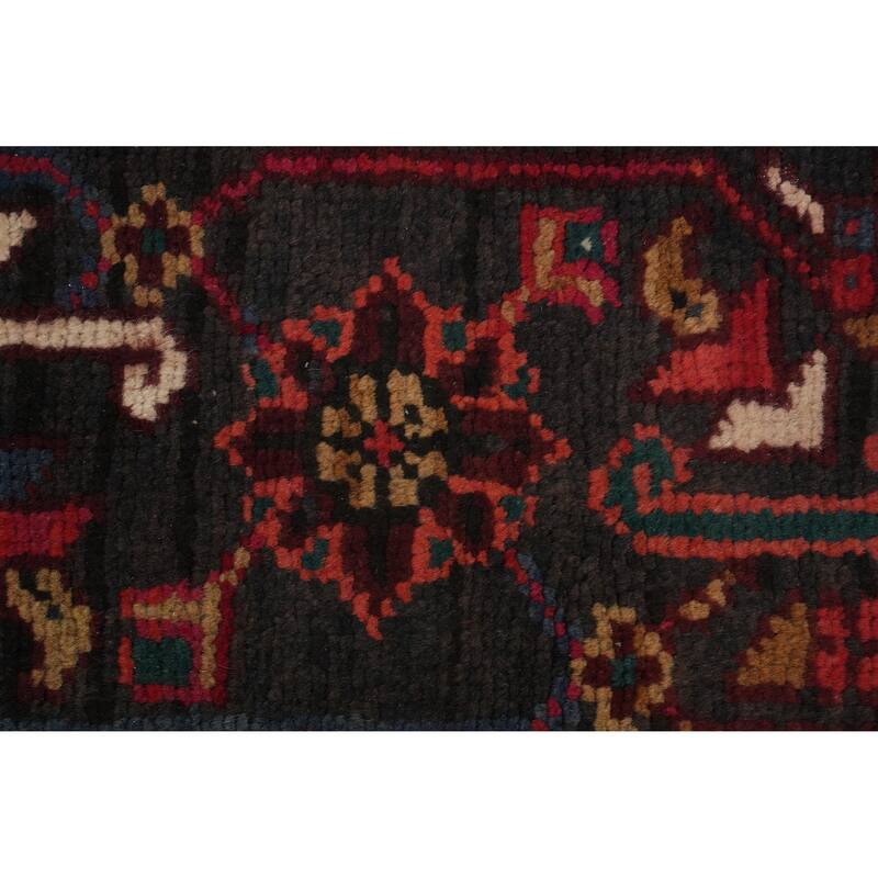 Hand Knotted Oriental 100% Wool Carpet Traditional Medallion Red Heriz Area Rug - 8' 10'' X 6' 0''