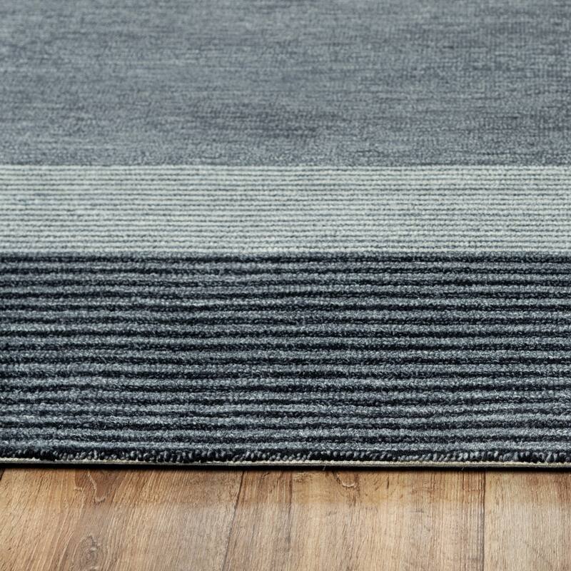 Alora Decor Wondrous Blue Hand-tufted Wool Rug