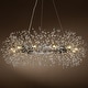 preview thumbnail 2 of 4, 12 Light Décor Sputnik Chrome Chandelier with Firework Crystal Accent - W:39.4"