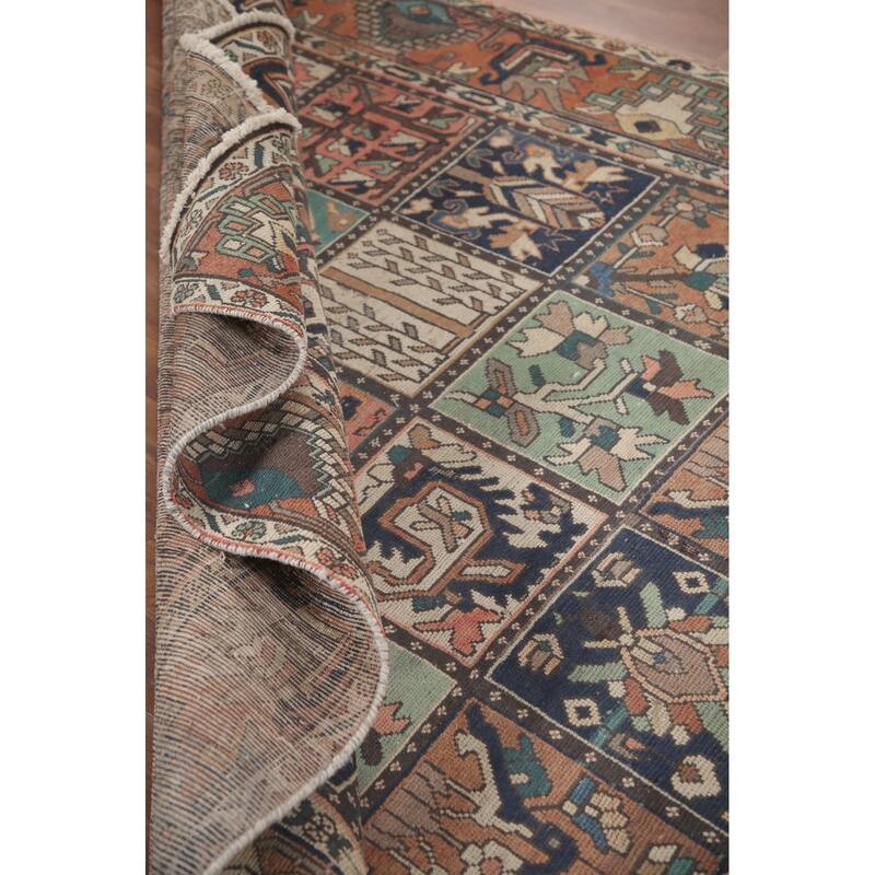 Hand Knotted Oriental 100% Wool Carpet Traditional Garden Design Multi-Colored Bakhtiari Area Rug - 10' 5'' X 6' 8''