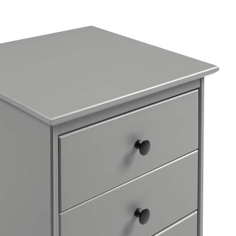 Walker Edison Bullrushes Solid Wood 3-Drawer Nightstand