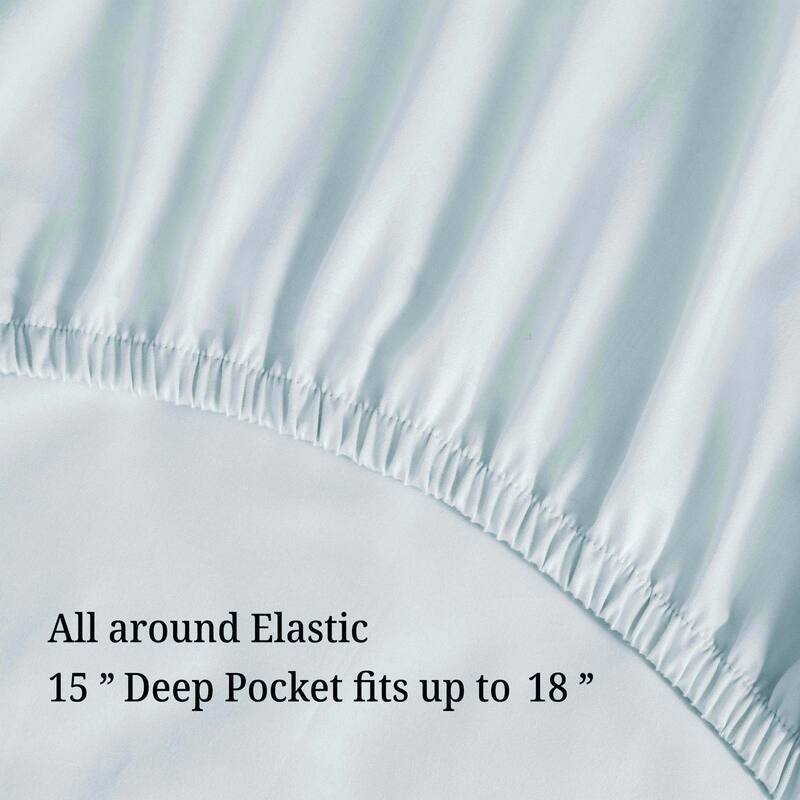 Superior Wrinkle Resistant Embroidered Microfiber Bed Sheet Set