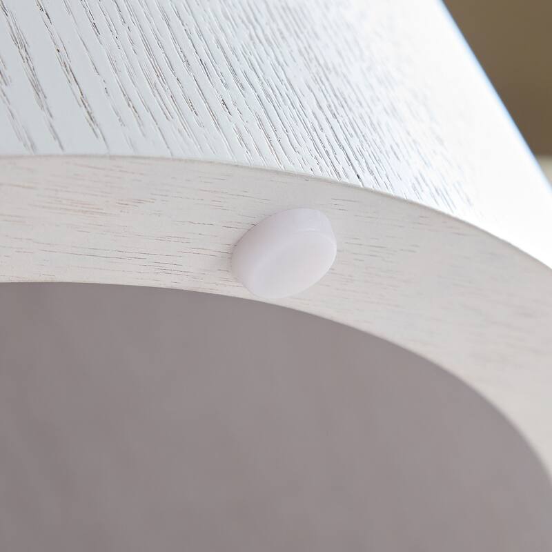 Nesting Coffee Table Set of 2 Minimalist Coffee Table with Wood Grain Veneer, Round Tea Table and End Table Set, for Living Room