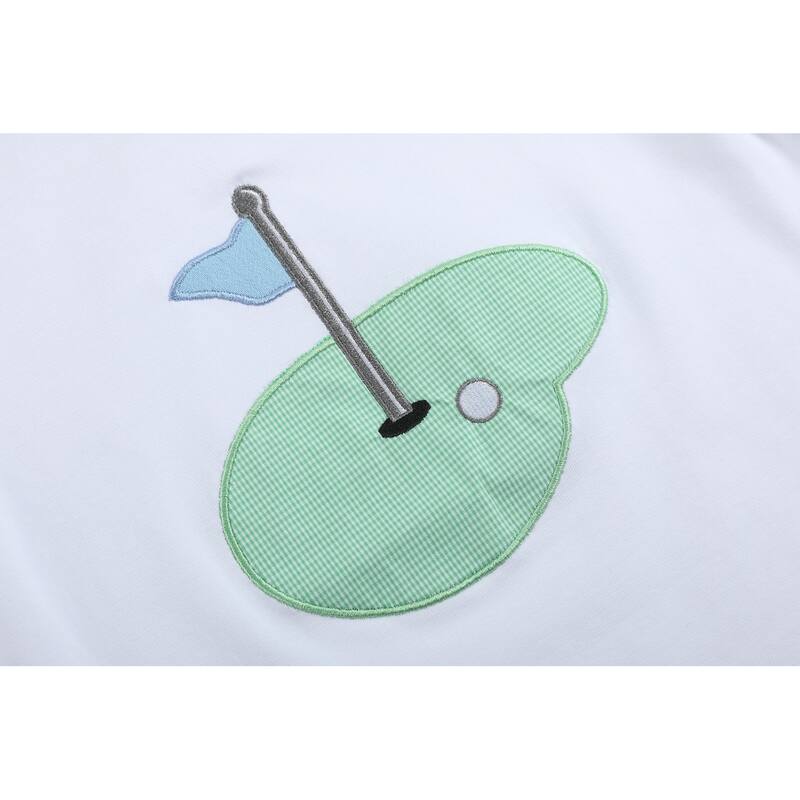 Gray Gingham Golf Tee and Shorts 2 pc Set