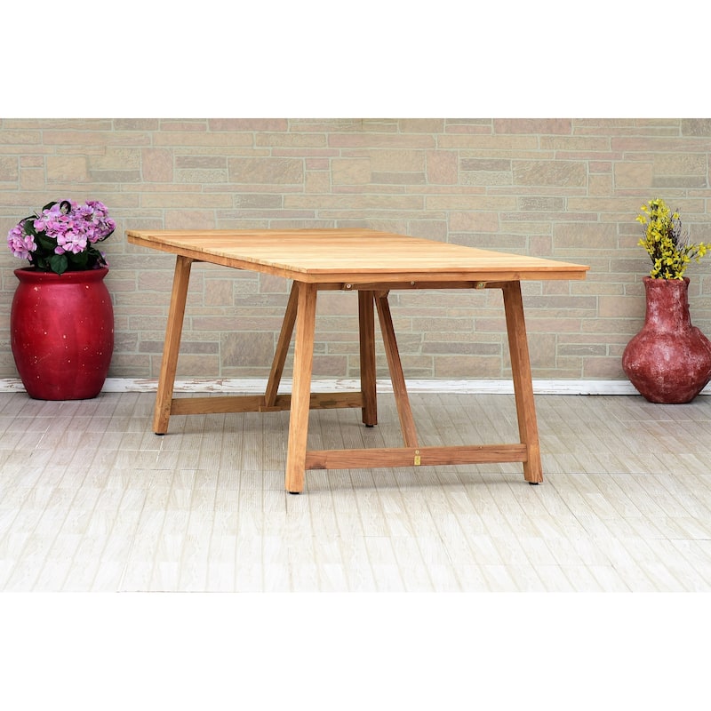 LifestyleGarden 9 piece FSC Reclaimed Teak Outdoor Patio Dining Set