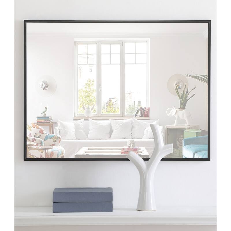 Elegant Lighting Eternity 32" x 24" Rectangular Metal Framed Wall